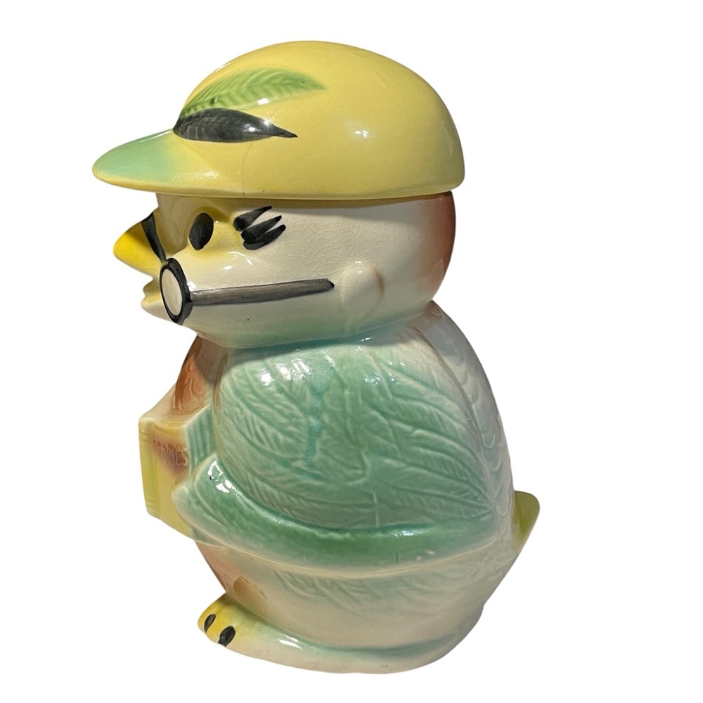 Vintage RRP "Hootie Owl" "Wise Bird" Ceramic Cookie Jar "Cookie Stories" Book - Picture 3 of 16